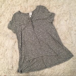 Blu Pepper Lace Up Knit Sweater